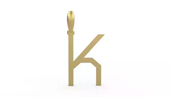 Initial Letters Pendant WARINGTONSDEMO K