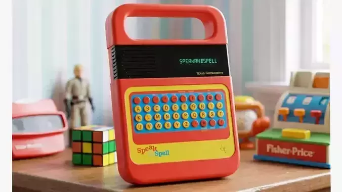 Speak and Spell Low-poly 3D model