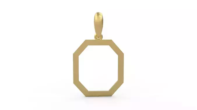 Initial Letters Pendant WARINGTONSDEMO O 3D print model