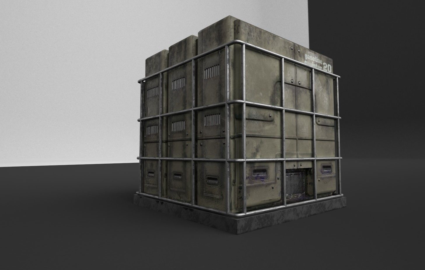 Industrial Boxes Free low-poly 3D model_18