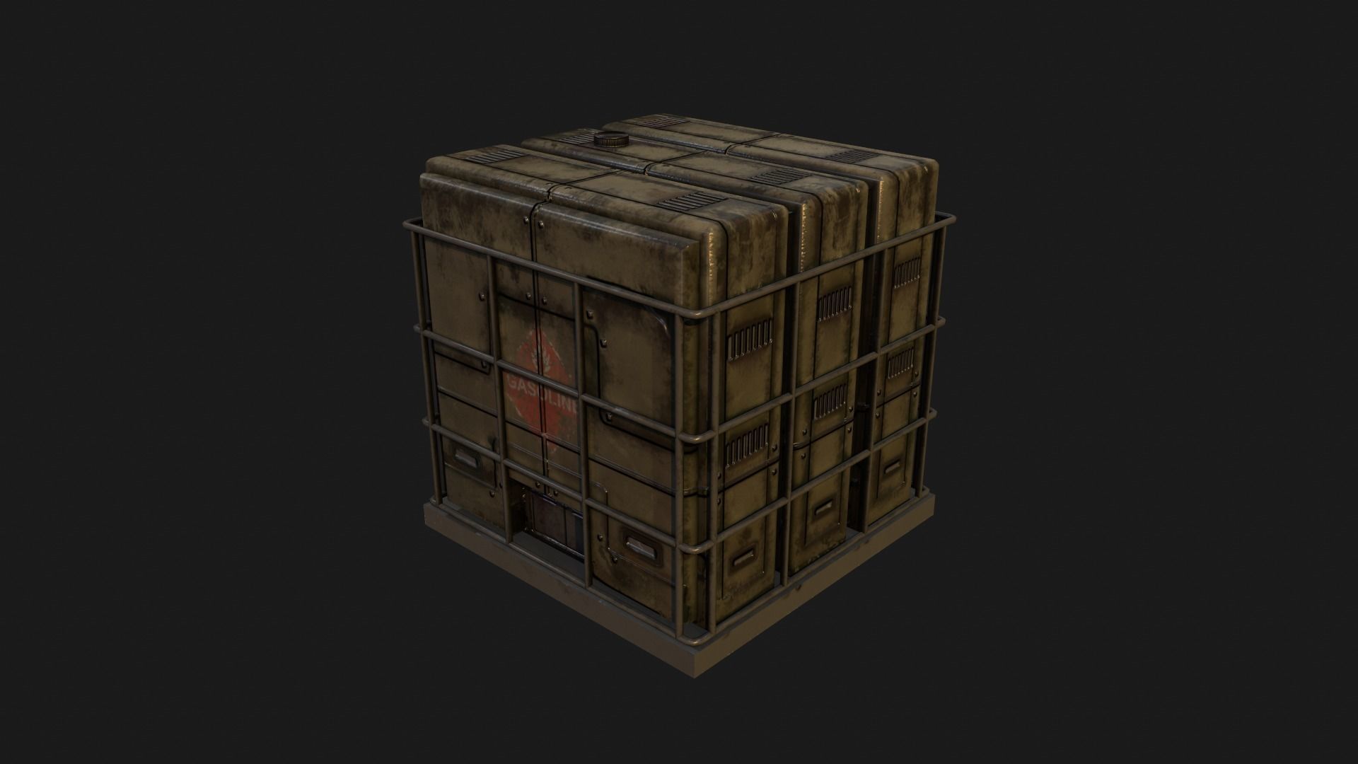 Industrial Boxes Free low-poly 3D model_15