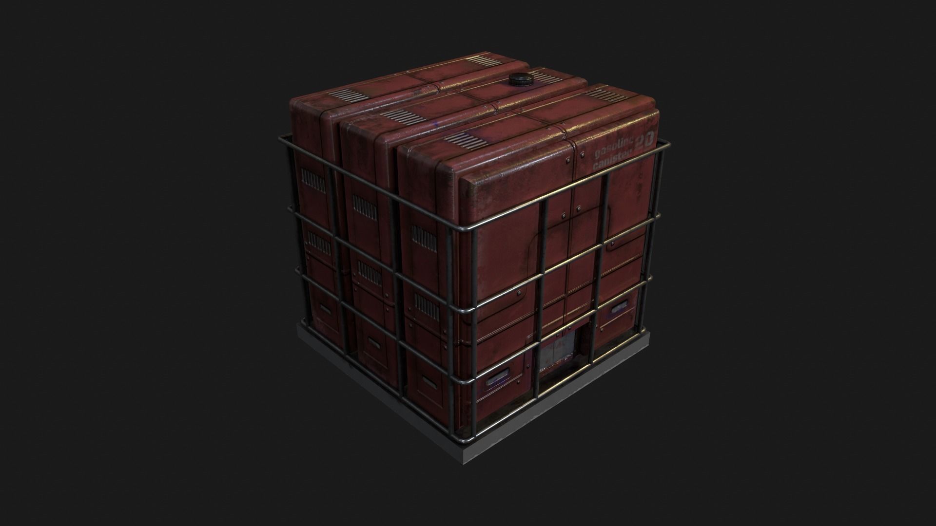 Industrial Boxes Free low-poly 3D model_5