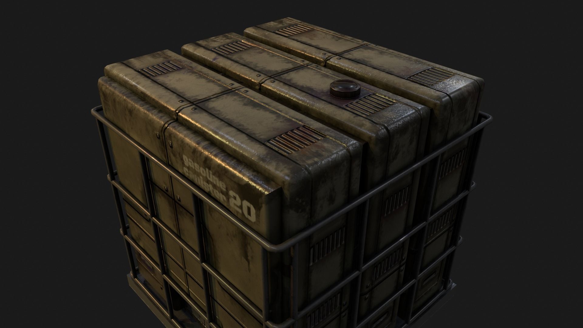 Industrial Boxes Free low-poly 3D model_14