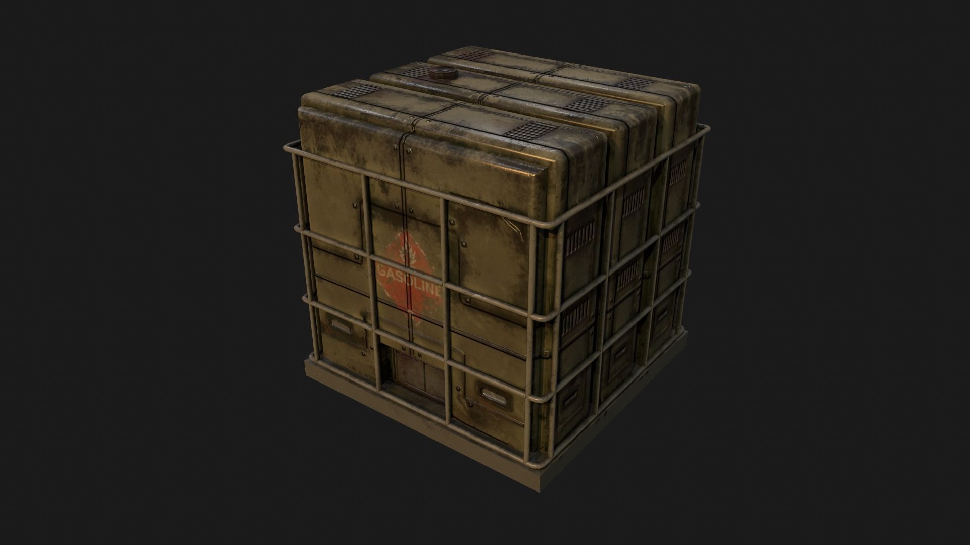 Industrial Boxes Free low-poly 3D model_12