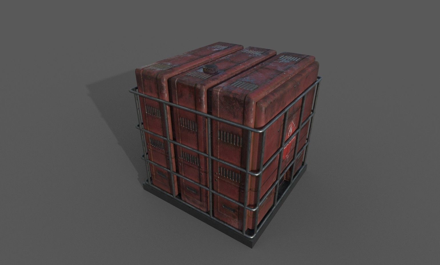 Industrial Boxes Free low-poly 3D model_7
