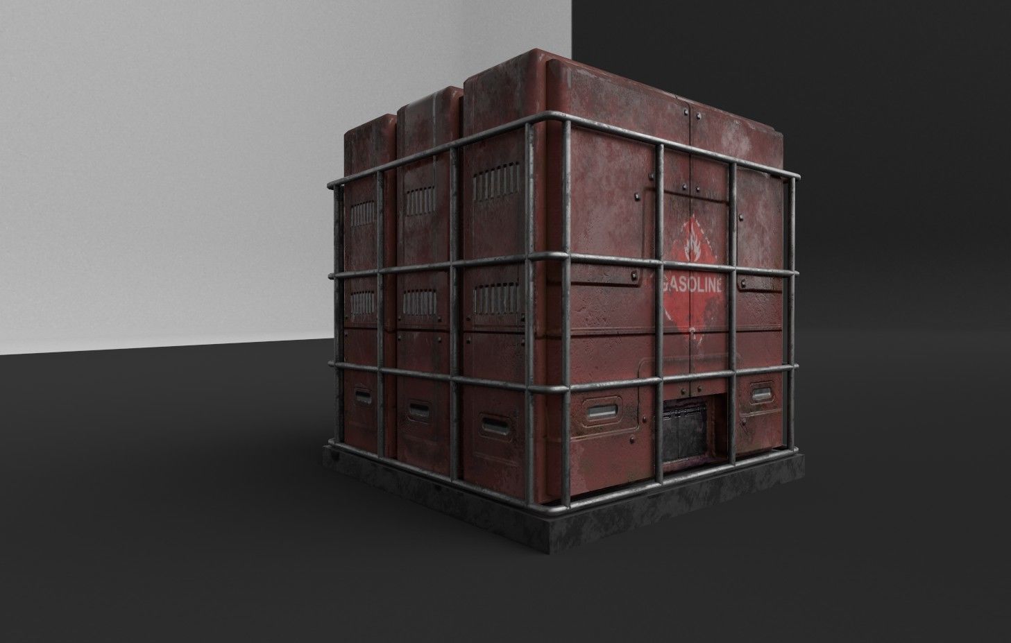 Industrial Boxes Free low-poly 3D model_10