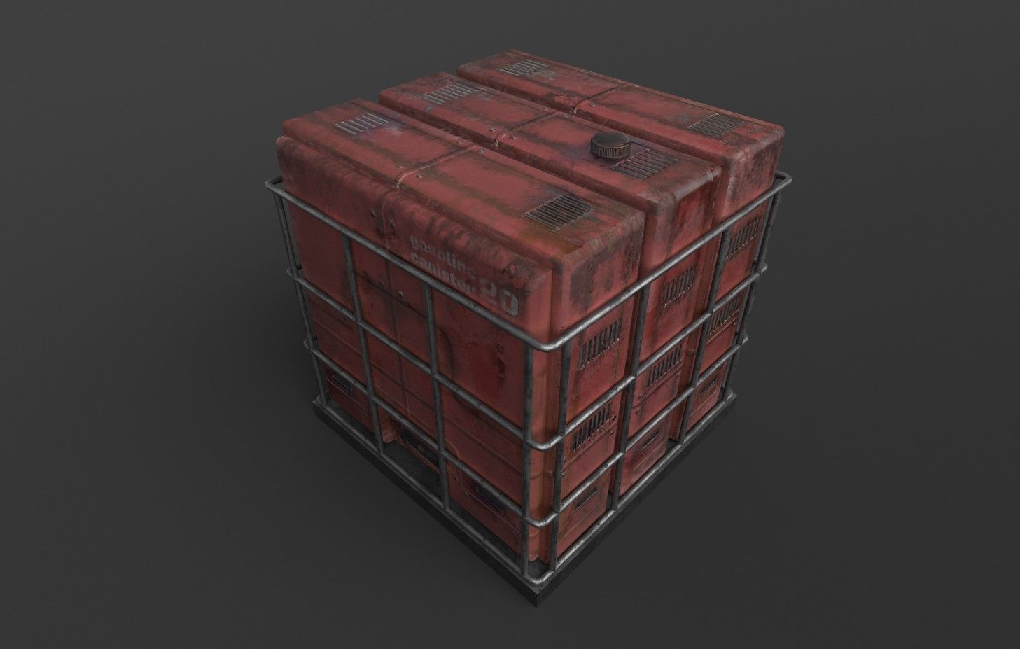 Industrial Boxes Free low-poly 3D model_9