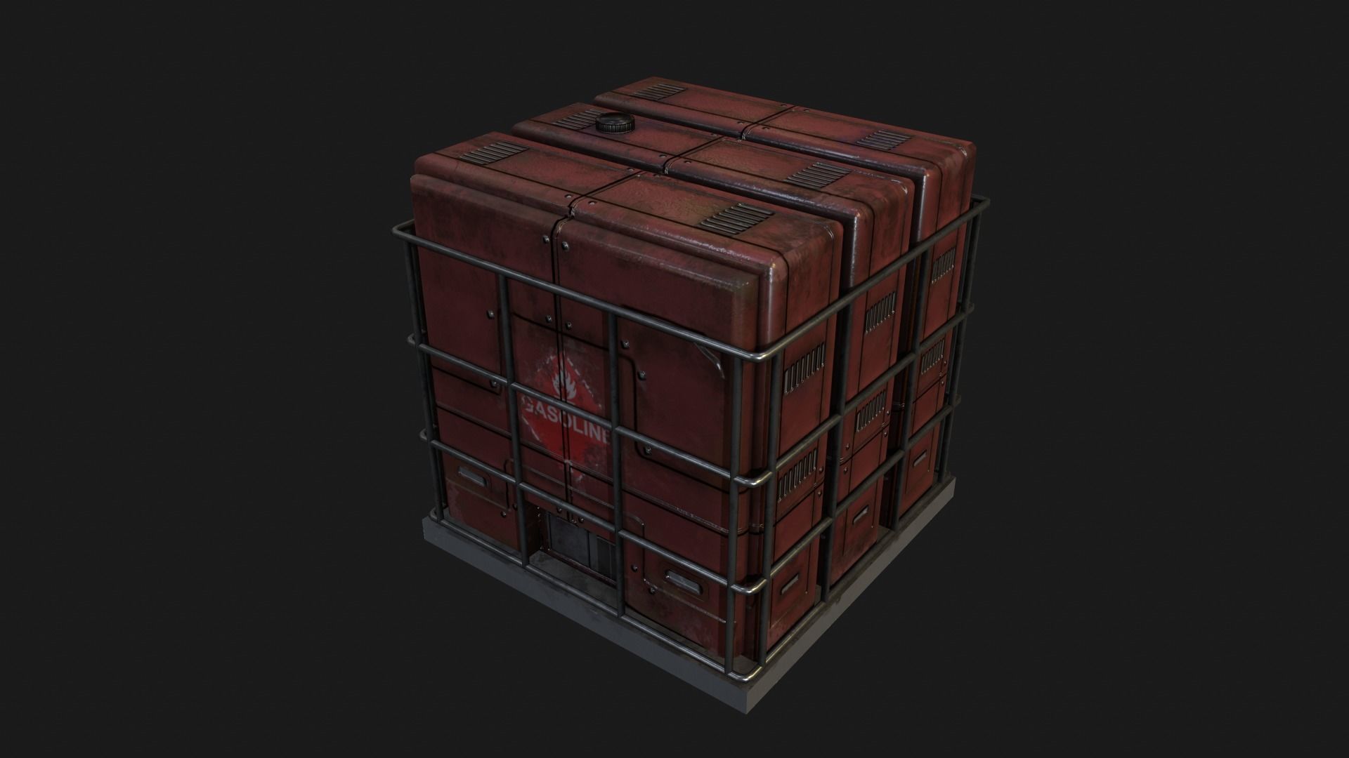 Industrial Boxes Free low-poly 3D model_4