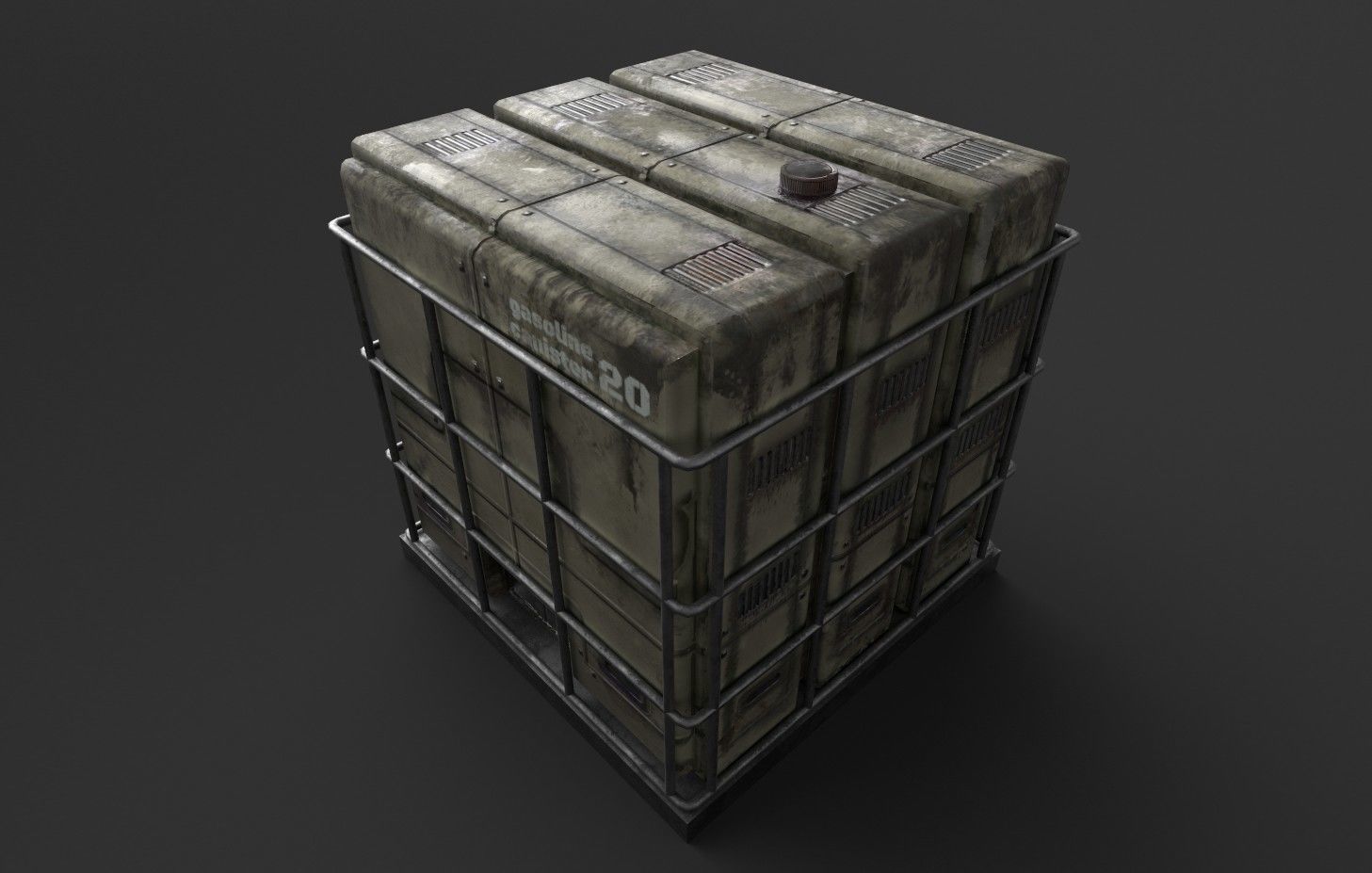 Industrial Boxes Free low-poly 3D model_16