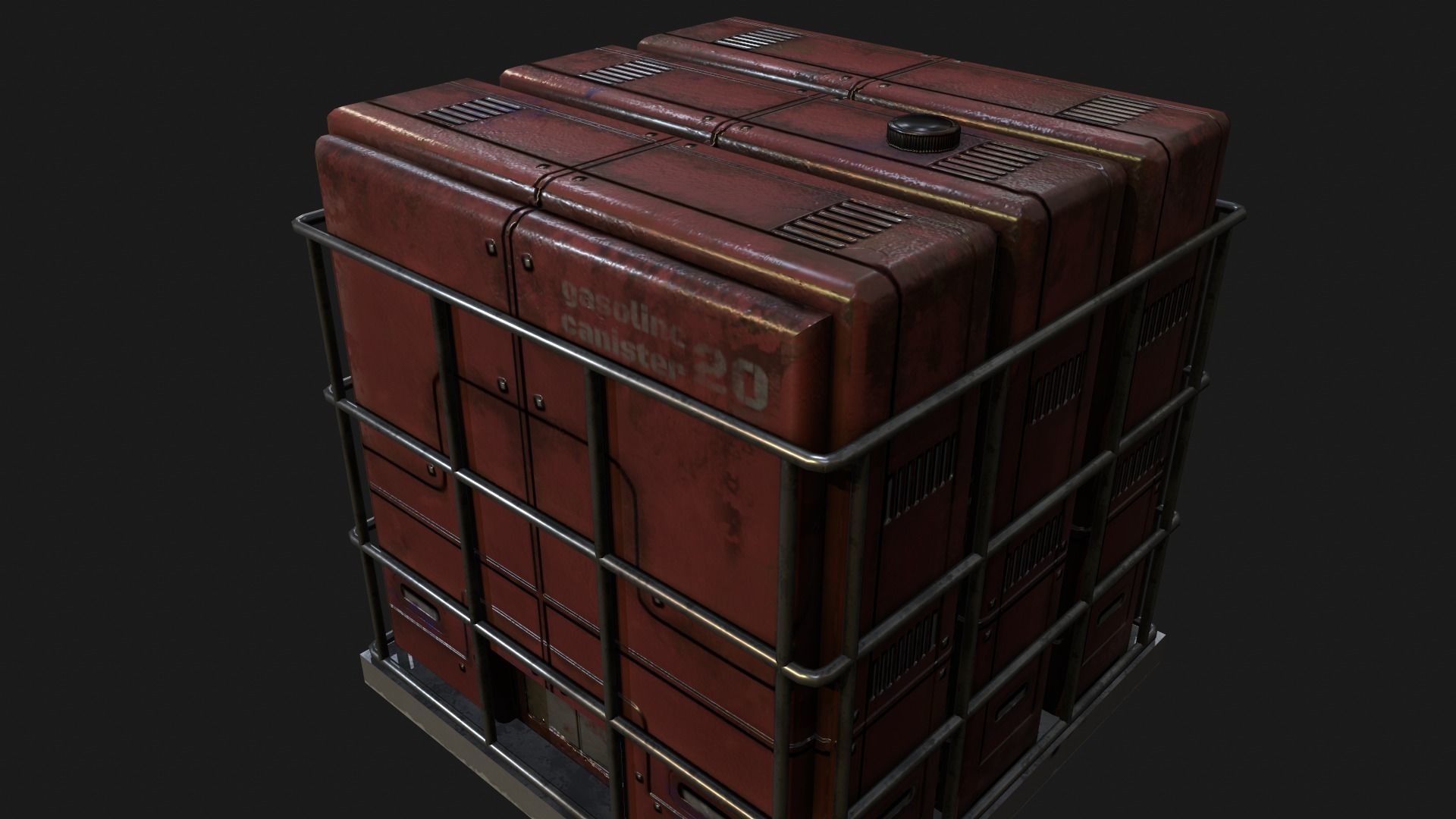 Industrial Boxes Free low-poly 3D model_3