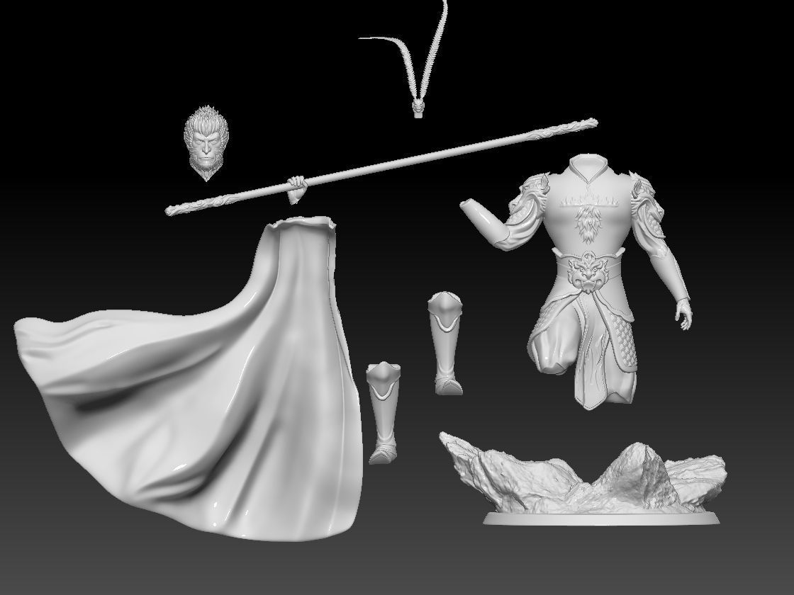 WUKONG MONKEY KING 2 3D print model_1