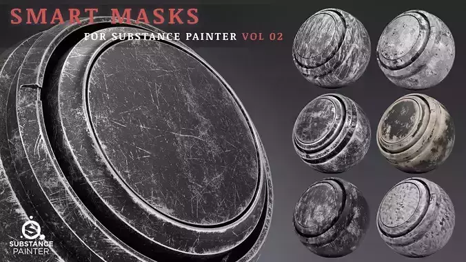 High-Detail Smart Masks for substance painter Vol 02 Texture