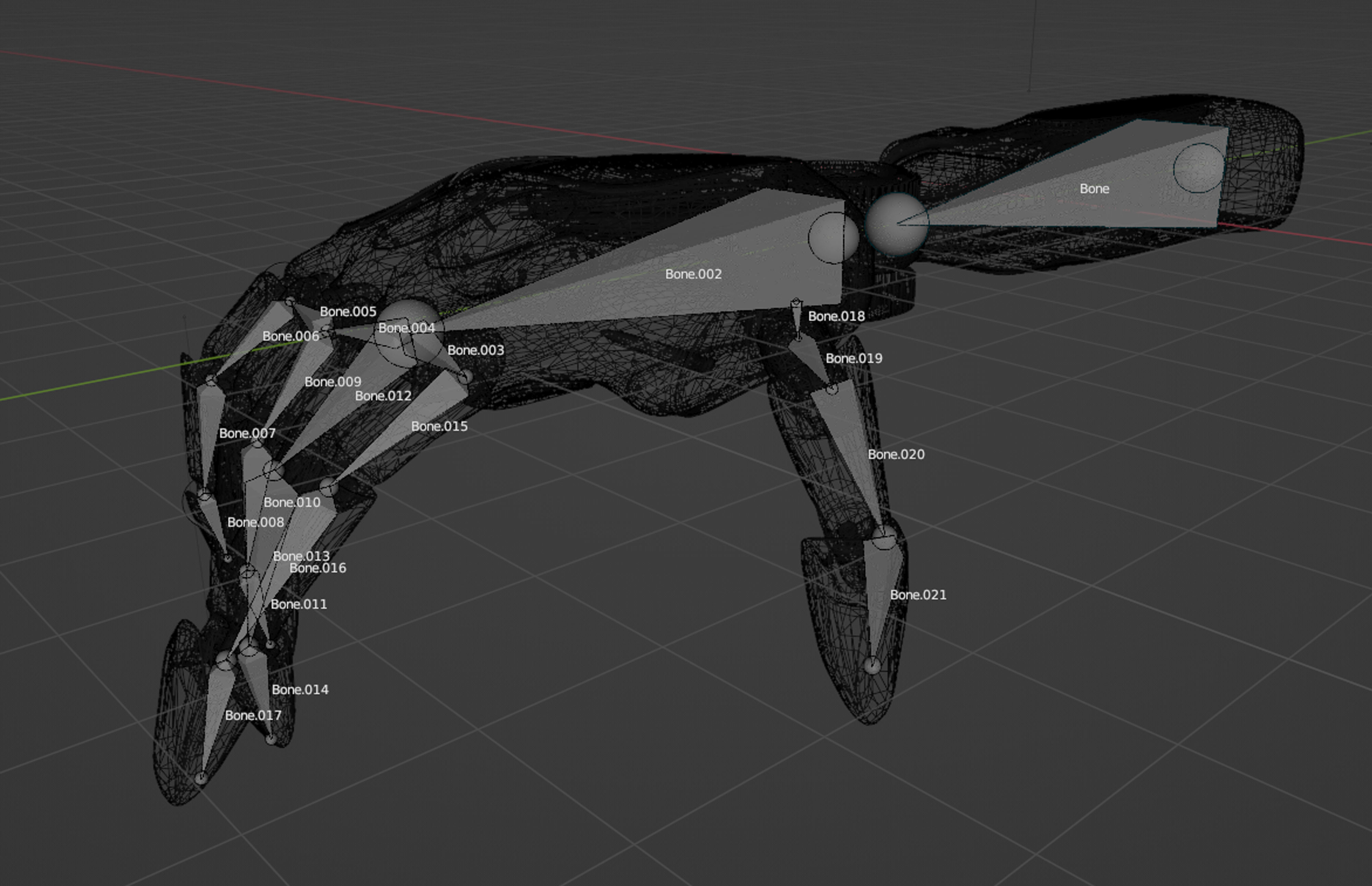 Robotic sci-fi hand anatomy 04 Low-poly 3D model Low-poly 3D model_3
