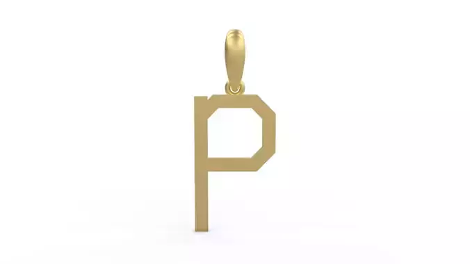 Initial Letters Pendant WARINGTONSDEMO P