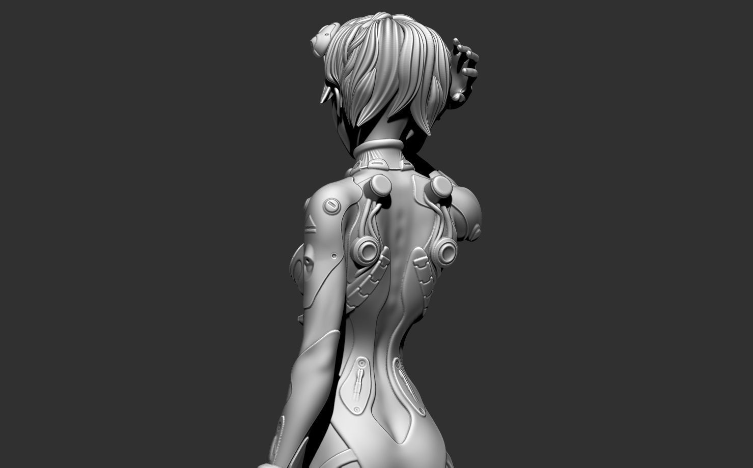 Rey Ayanami 2 Suit Model 3D print model_4