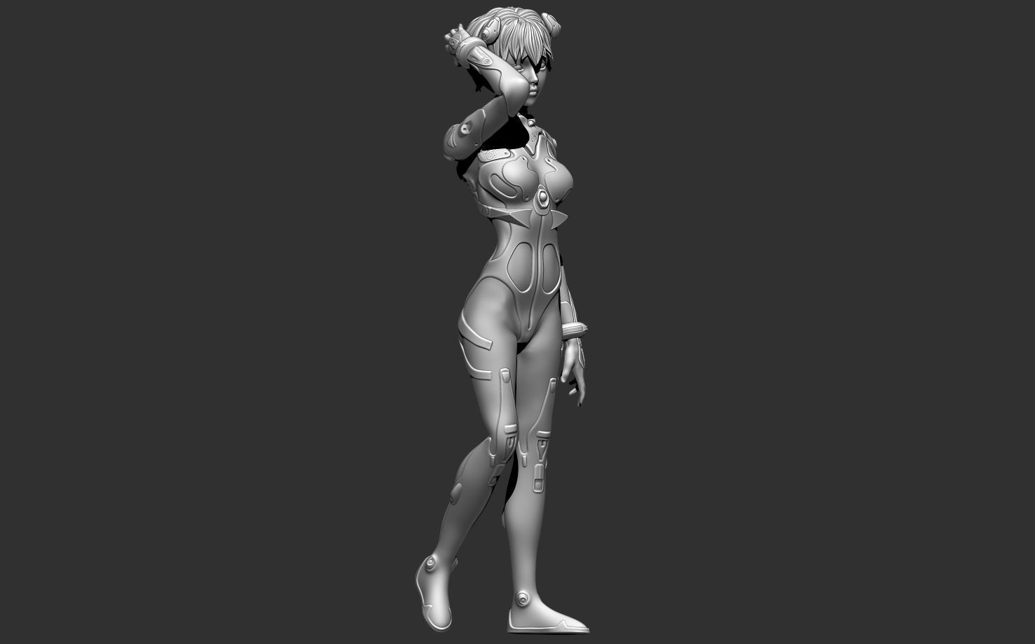 Rey Ayanami 2 Suit Model 3D print model_1