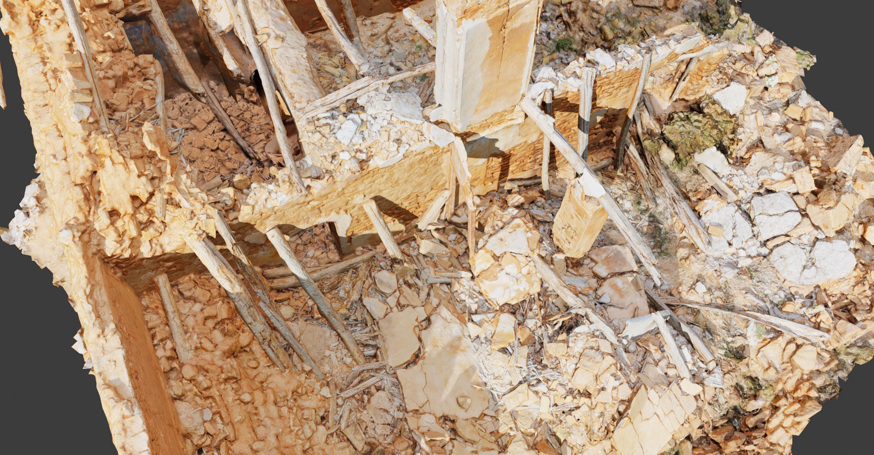 Building Ruins Old Photoscan PBR Low-poly 3D model_24