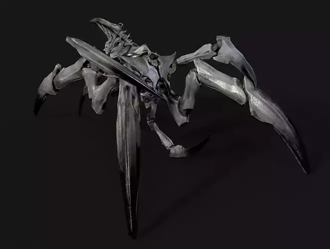 Arachnid Monster Low-poly 3D model
