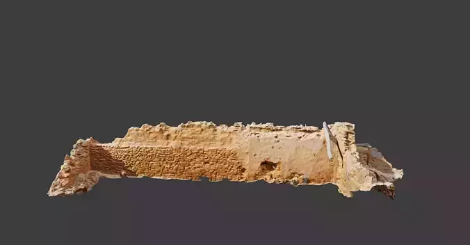  Building Wall Ruins Old Photoscan PBR Low-poly 3D model