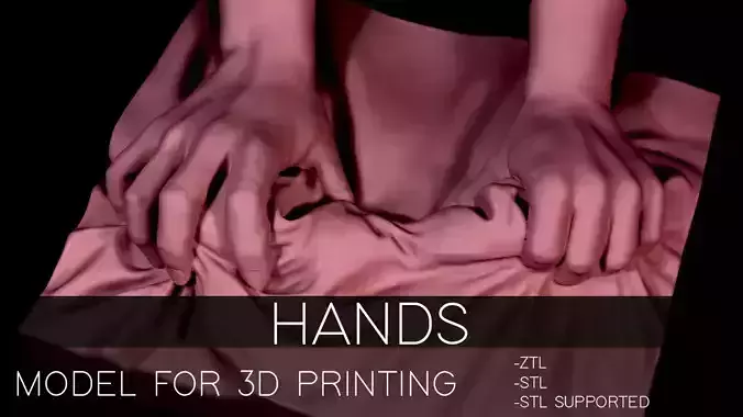 Hands sculpt for 3D printing