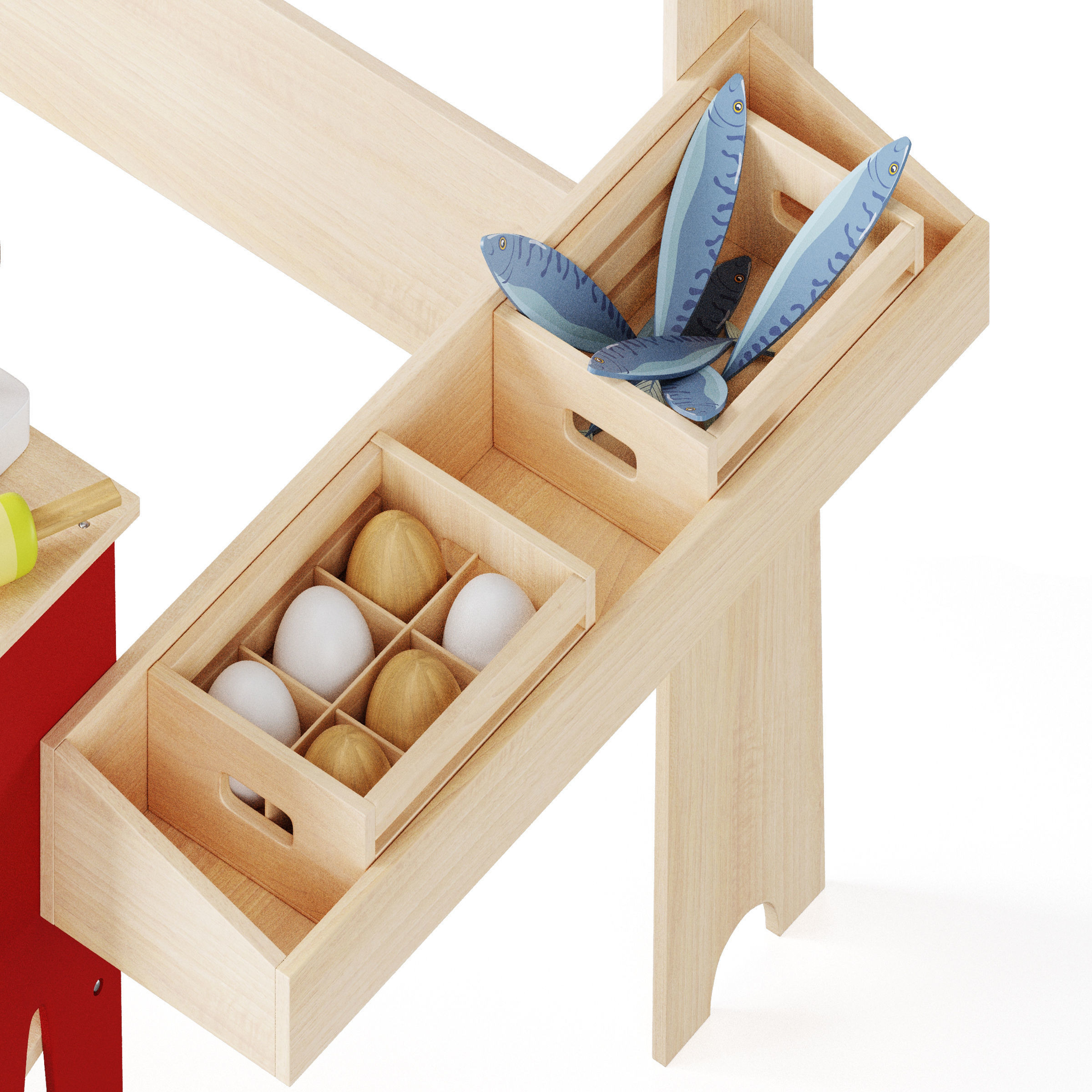 Children Corner Shop By Lelin Toys 3D model_3