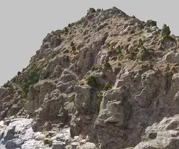 Huge Mountain Side Photoscan PBR 3D model