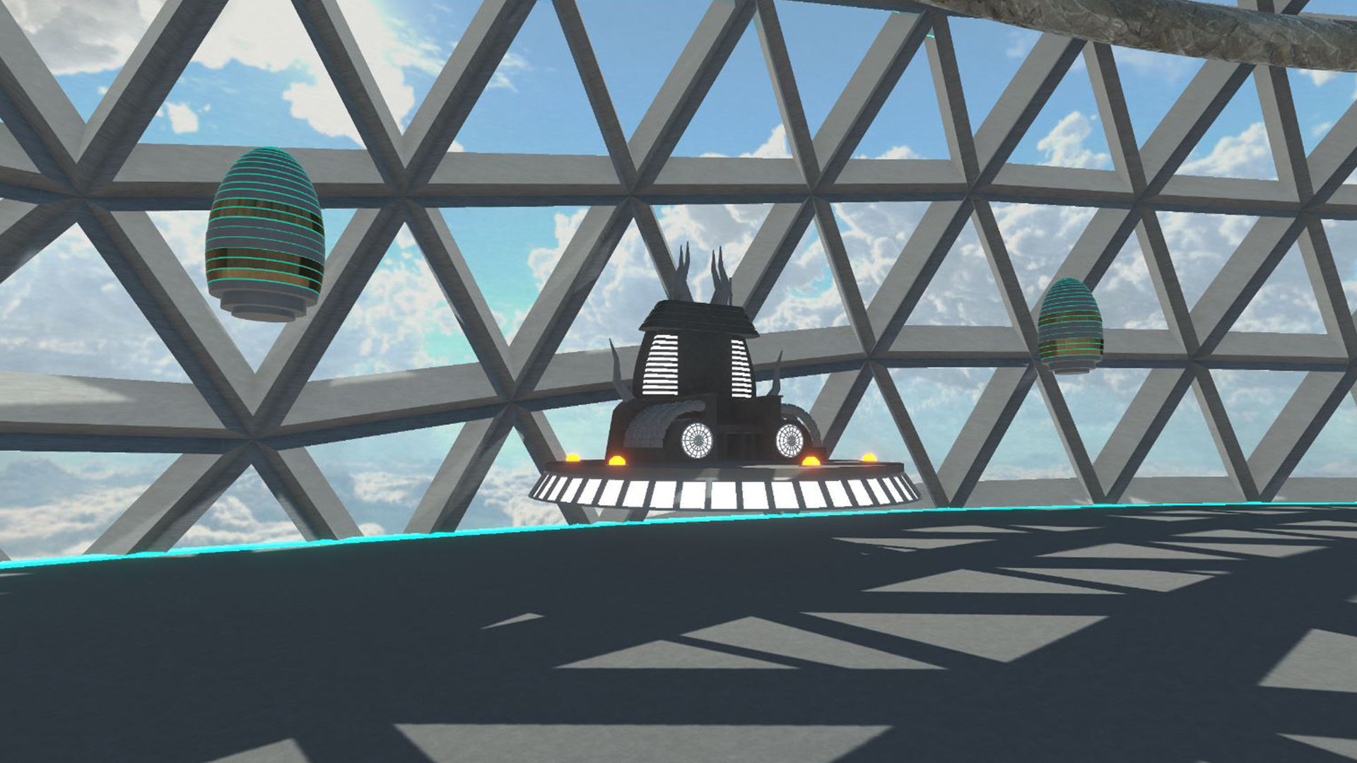 Sci-Fi King Hall 3D model_1