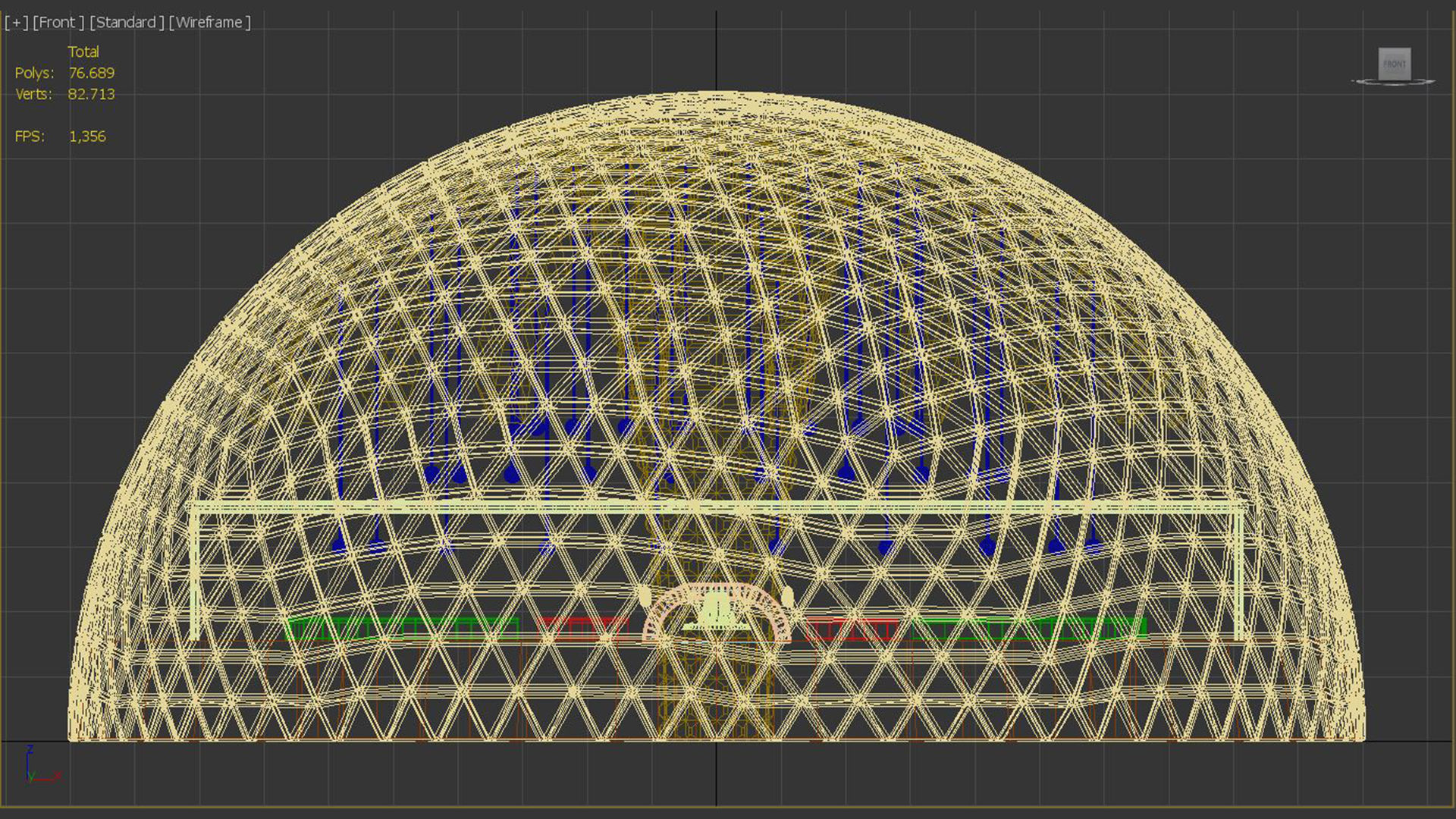 Sci-Fi King Hall 3D model_8