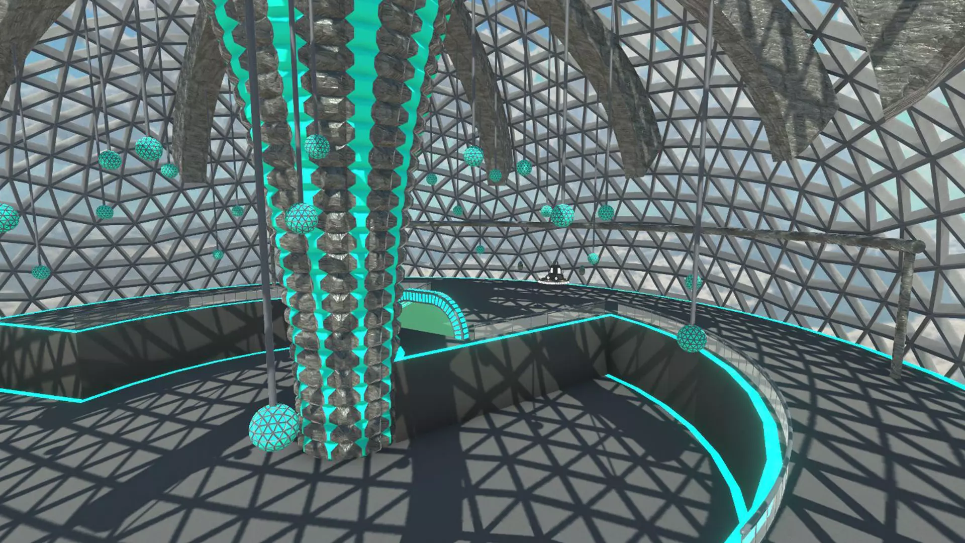 Sci-Fi King Hall 3D model_0