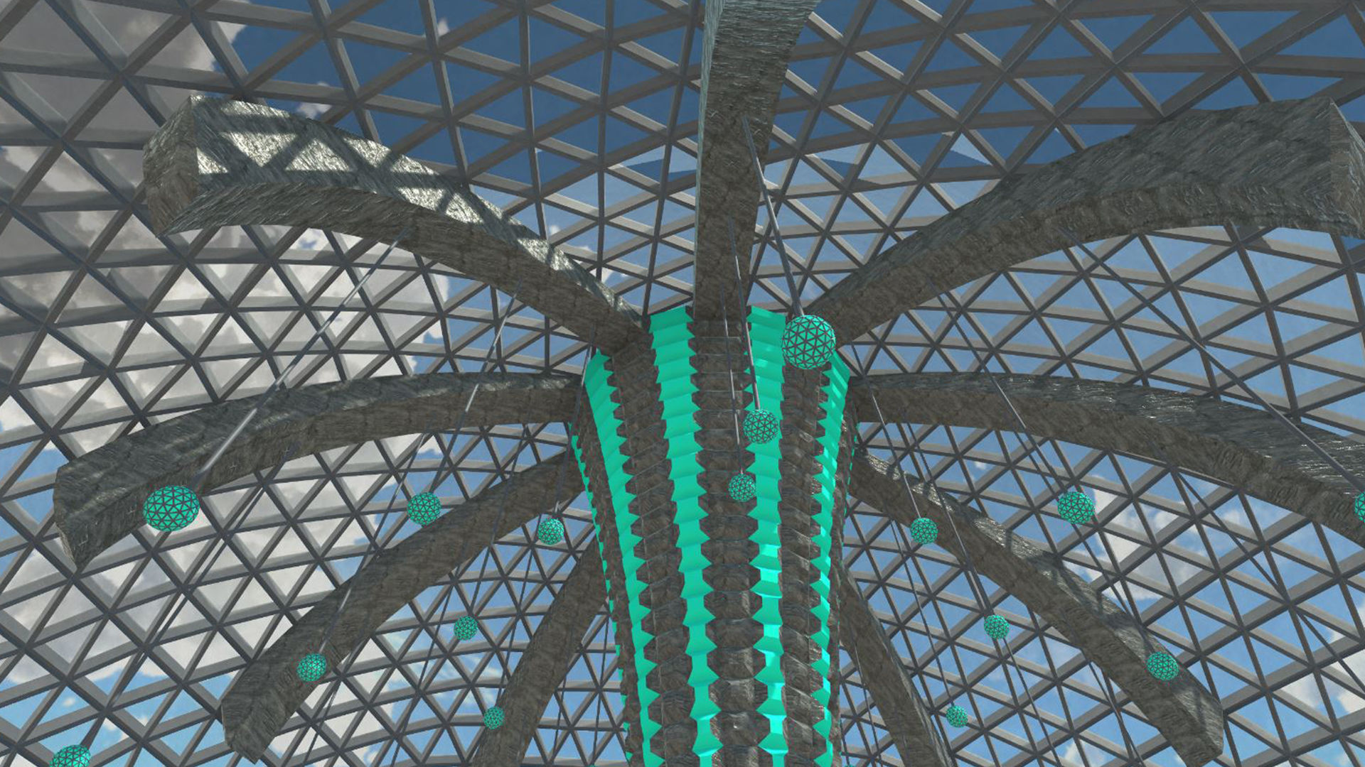 Sci-Fi King Hall 3D model_5