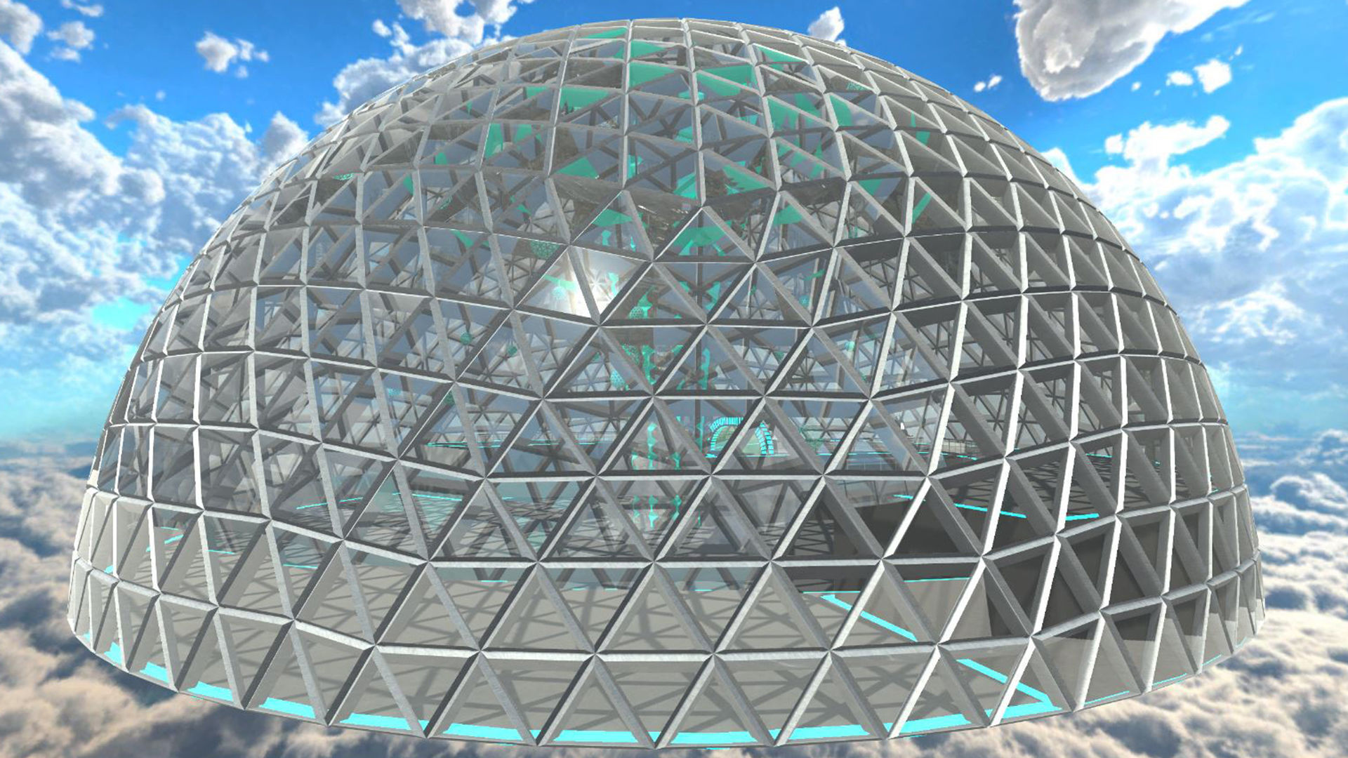 Sci-Fi King Hall 3D model_4