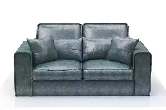 contempery sofa Low-poly 3D model
