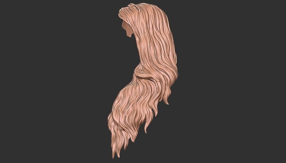 hair 22 3D print model_4