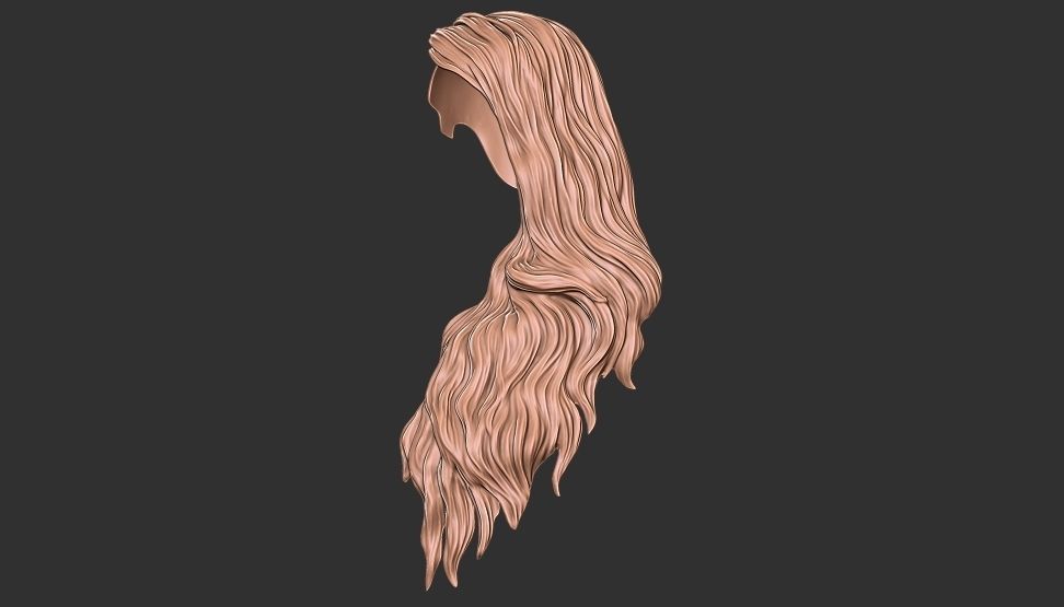 hair 22 3D print model_3