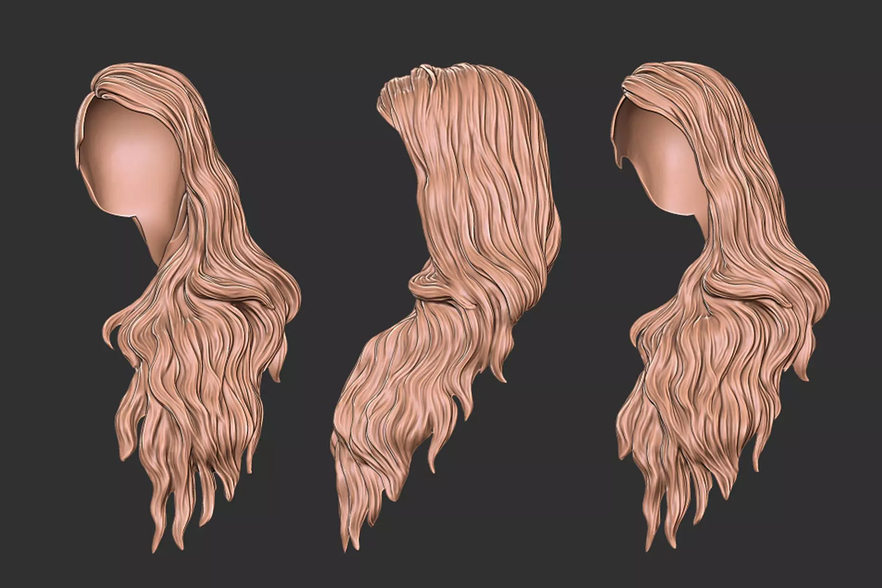 hair 22 3D print model_0