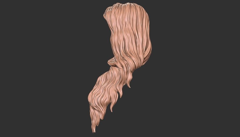 hair 22 3D print model_6