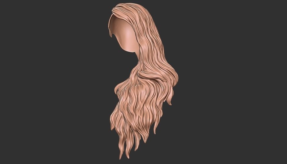 hair 22 3D print model_2