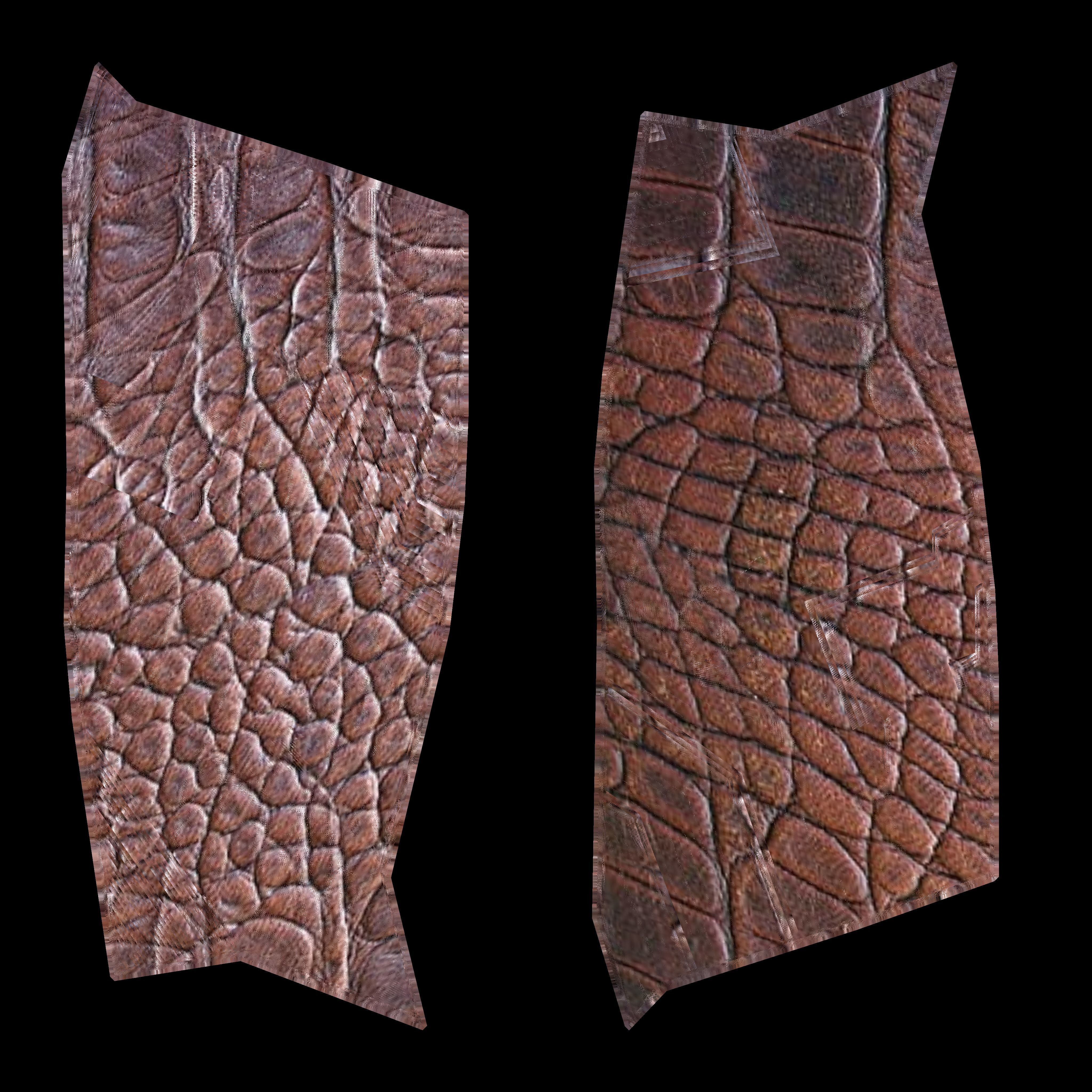 Steampunk Pistol PBR game ready Free low-poly 3D model_12