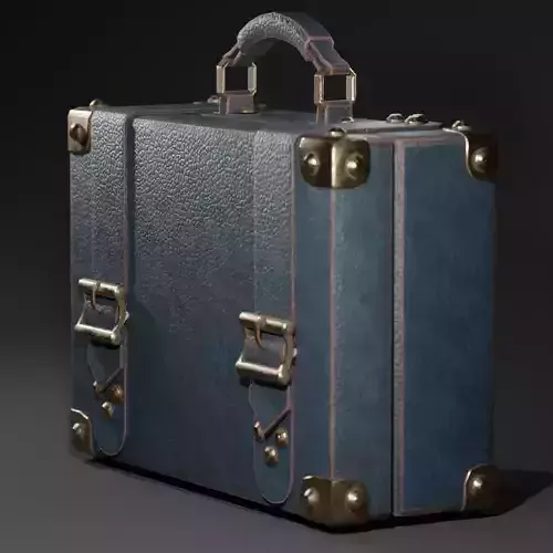 Suitcase Luggage Game Ready Low-poly 3D model