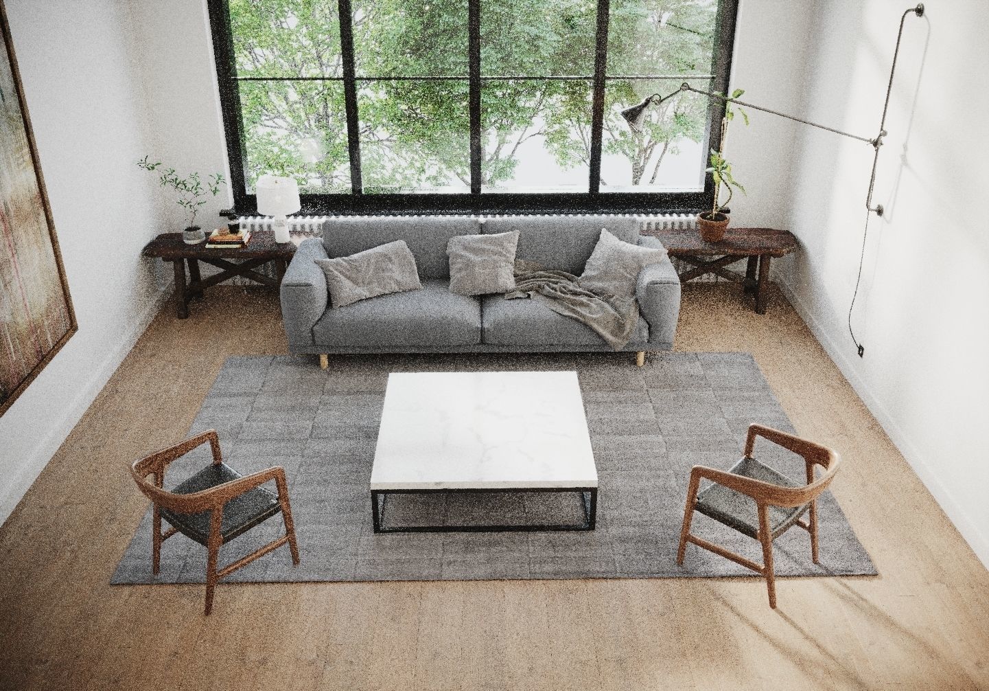 Living room Scene 3D model_3