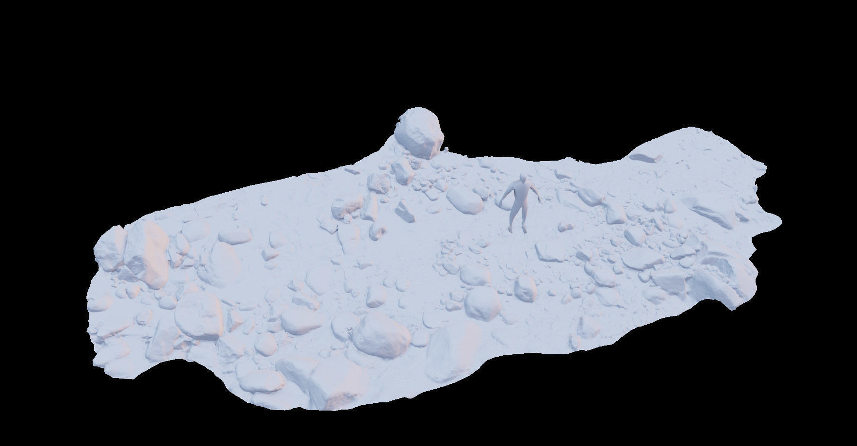 River Stone Pebbles Sand Rocks Scan PBR Low-poly 3D model_19