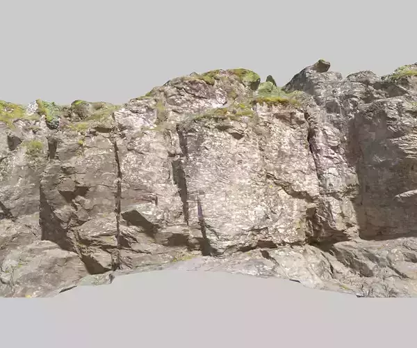 Sharp Cliff Mountain Photoscan PBR Low-poly 3D model