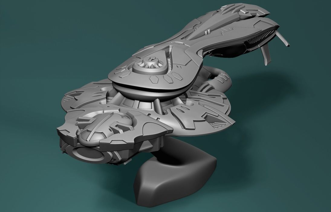 Halo Ship ORS heavy cruiser 3D print model_2