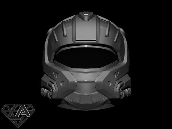 Halo x1 moto version helmet 3D print model