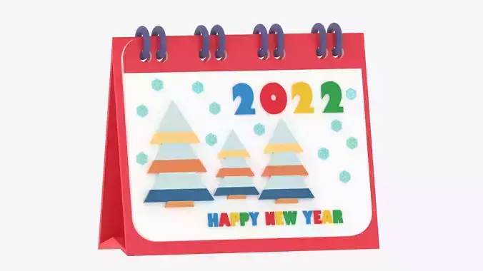 Cartoon Desktop Calendar 2022