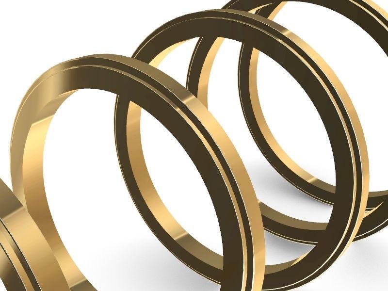 5 profiles 5 sizes plain bands stls verified 3D print model_1