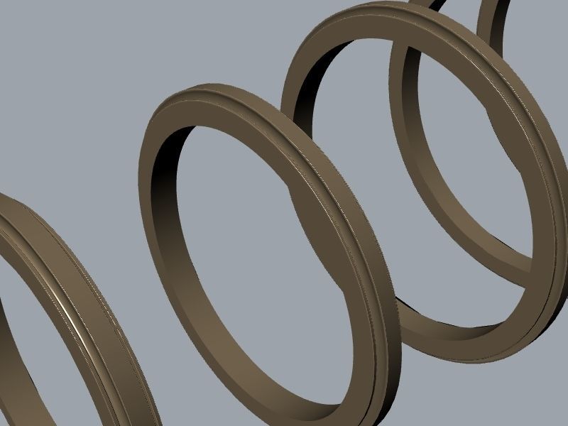 5 profiles 5 sizes plain bands stls verified 3D print model_15