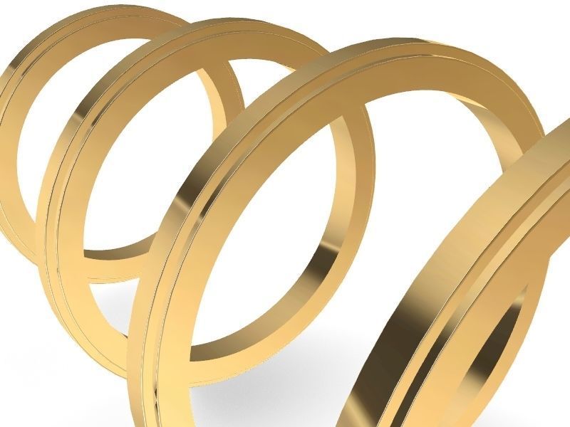 5 profiles 5 sizes plain bands stls verified 3D print model_22