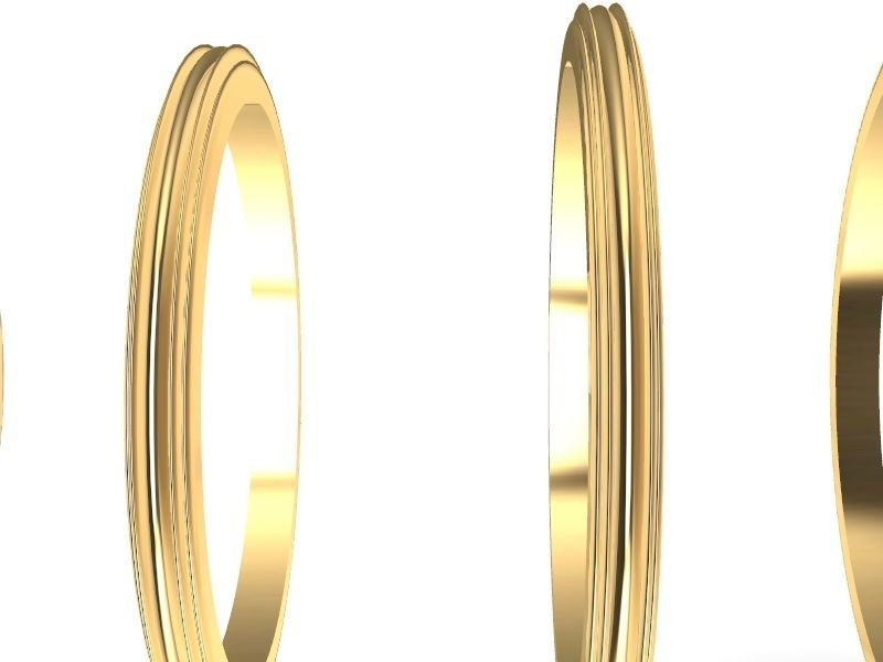 5 profiles 5 sizes plain bands stls verified 3D print model_10