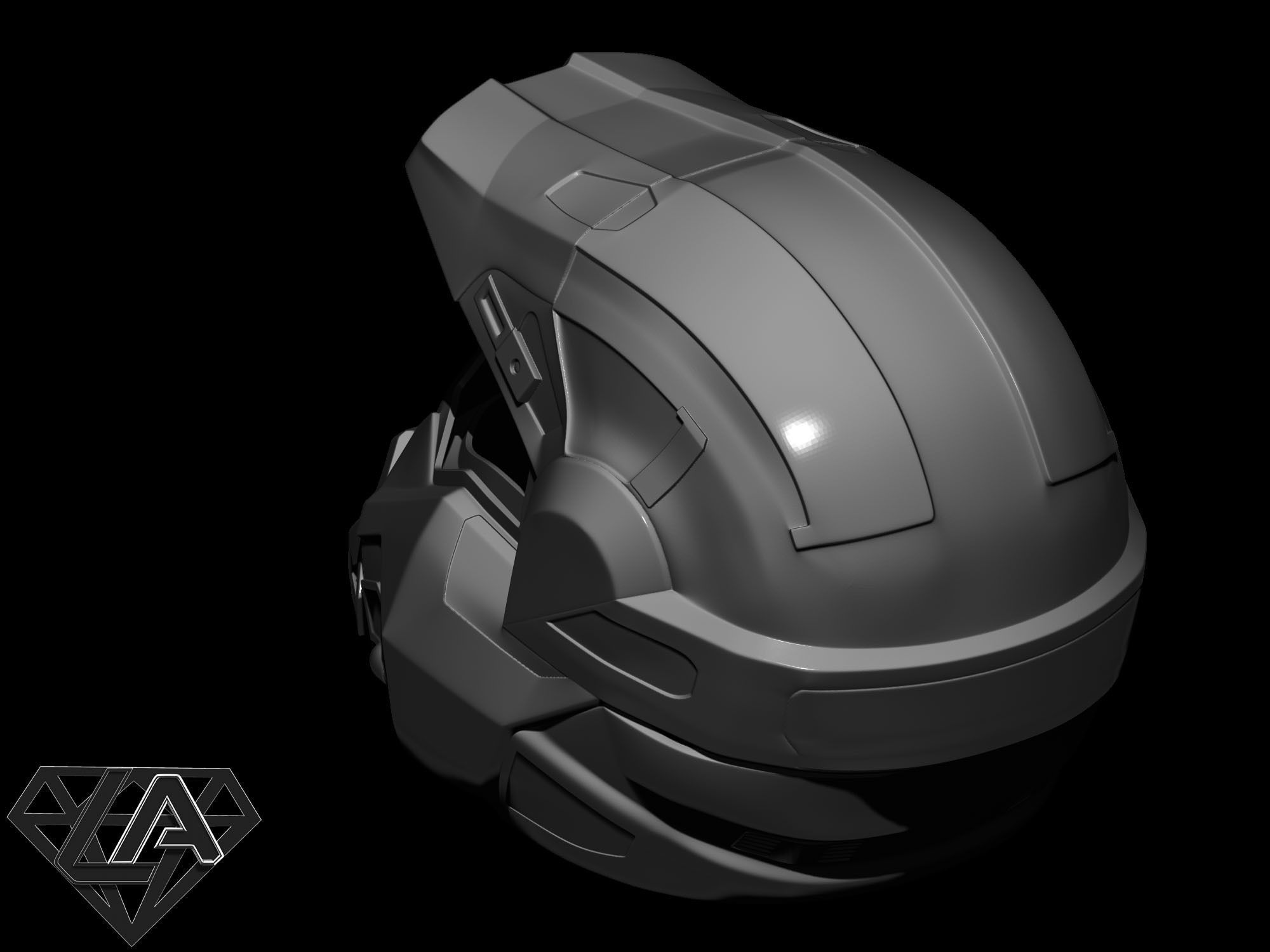 Halo x2 moto version helmet 3D print model 3D print model_5